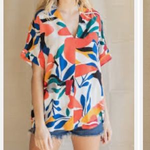 Jodifl Colorful Flowy top